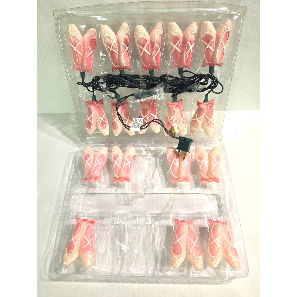Kurt S. Adler Ballerina slippers indoor/outdoor party lights  Set of 10+7**